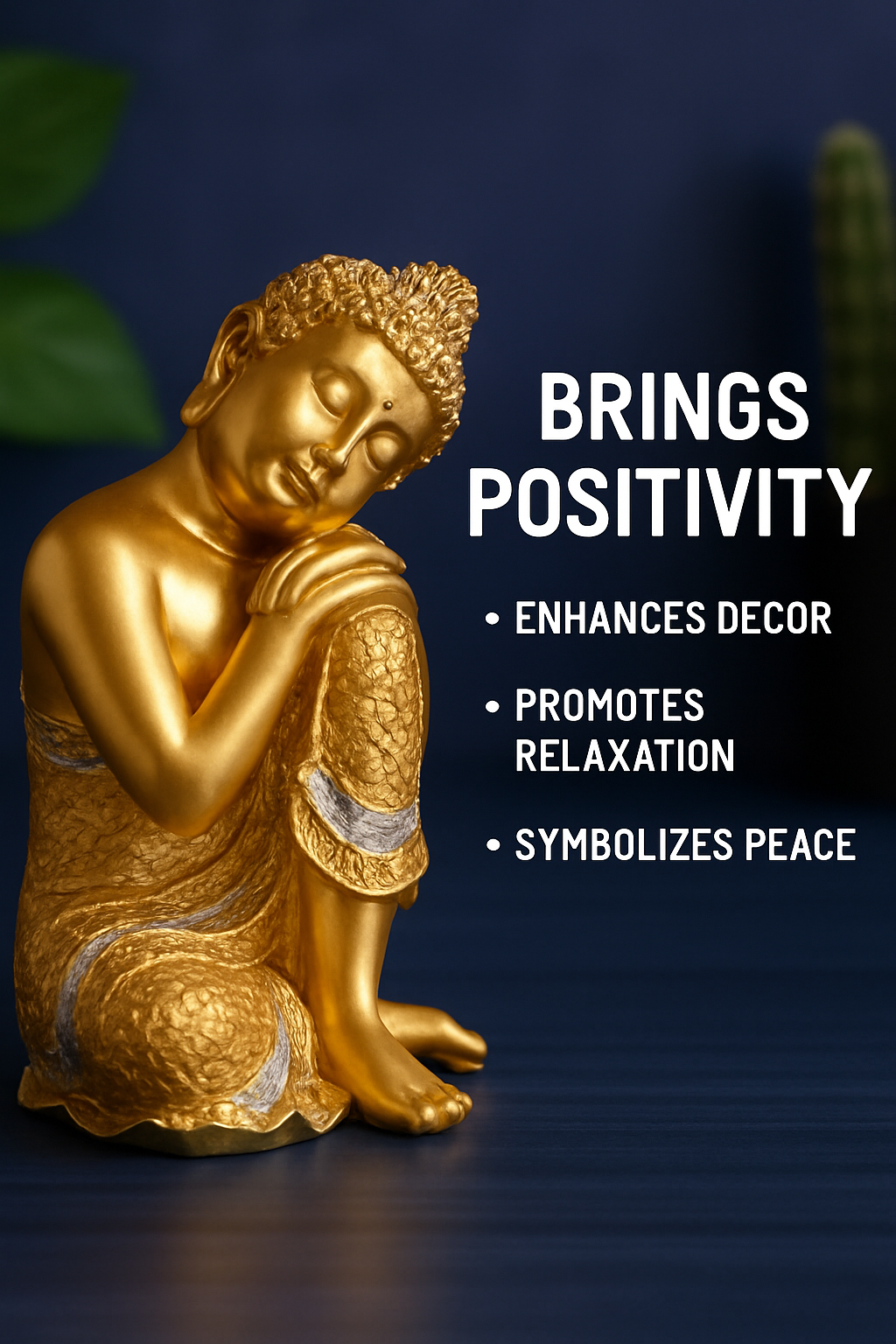 𝗚𝗼𝗹𝗱𝗲𝗻 𝗥𝗲𝘀𝘁𝗶𝗻𝗴 𝗕𝘂𝗱𝗱𝗵𝗮 𝗜𝗱𝗼𝗹 𝗳𝗼𝗿 𝗣𝗲𝗮𝗰𝗲 & 𝗣𝗼𝘀𝗶𝘁𝗶𝘃𝗶𝘁𝘆