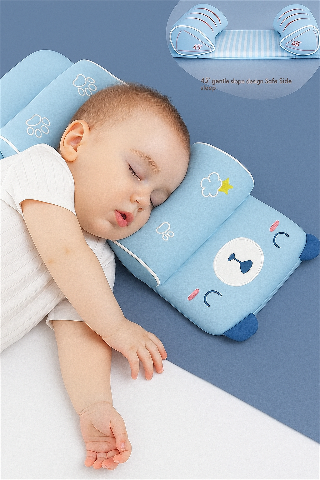 Baby Shaping Head Support Pillow - Assorted Colour